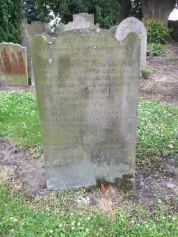 Photograph of Front of Parkin Headstone at St James, Hamsterley July 2016